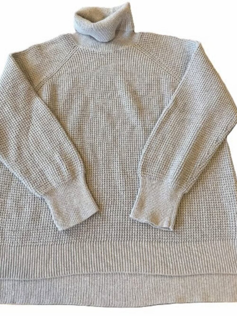 Michael Kors Women’s Gray Knit Turtleneck Pullover Sweater Long Sleeve Size XL